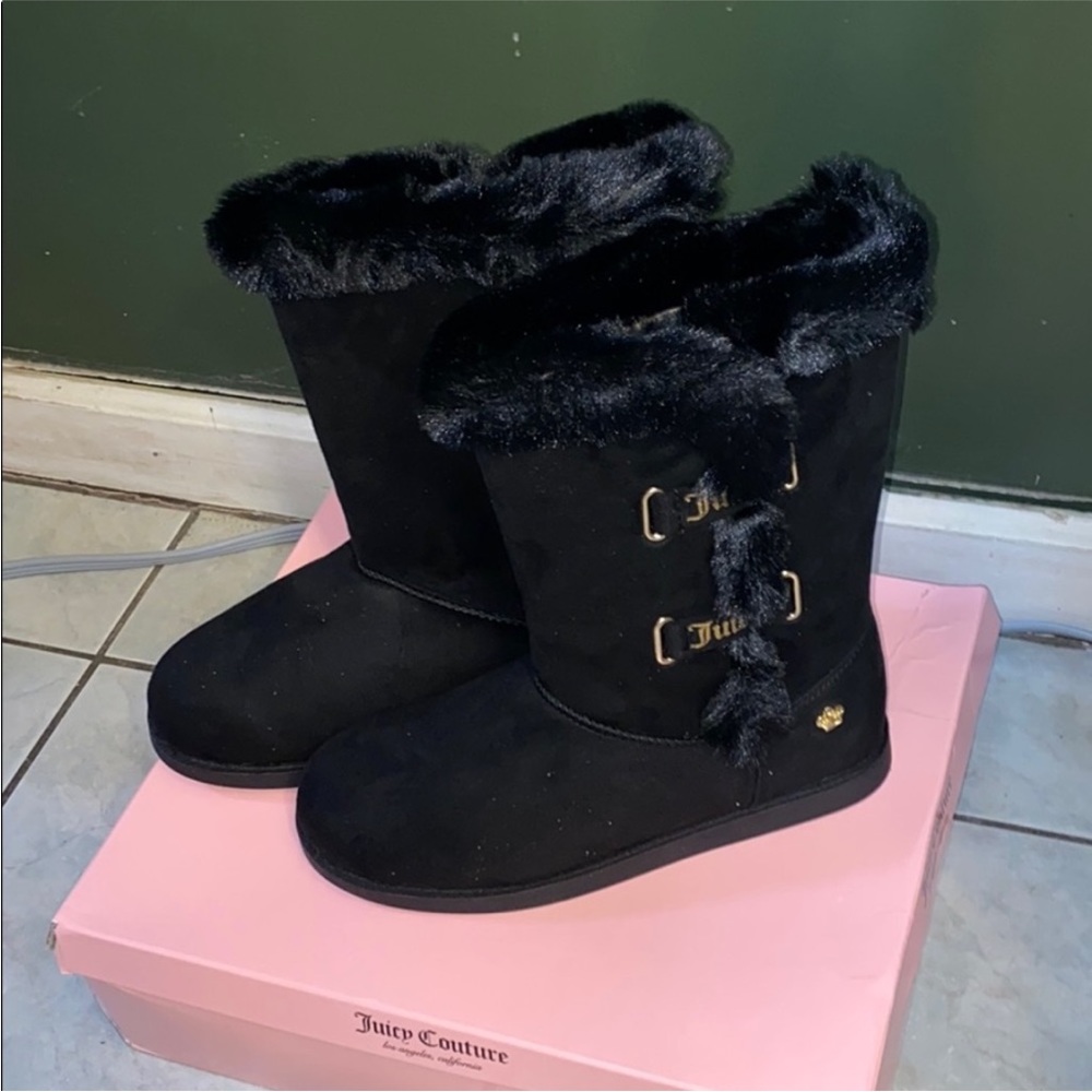 Women’s juicy couture suede boots size 10 mid calf
